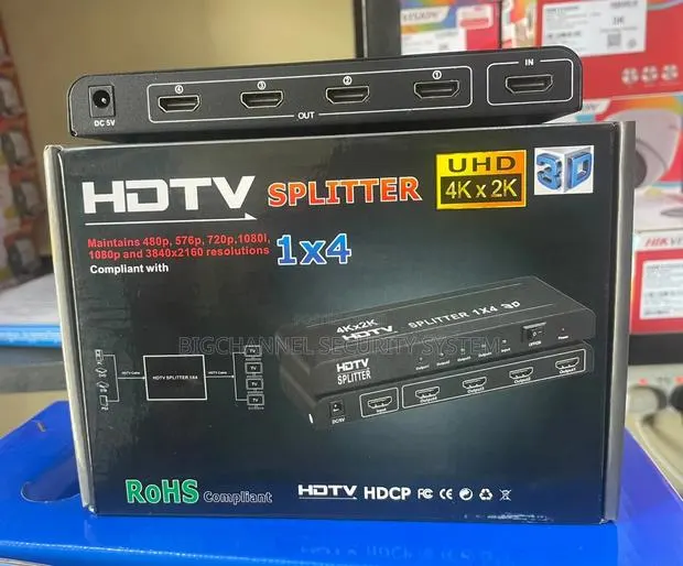 HDTV Splitter/Hdmi Spliter 1×4 Uhd 3d · Photo 1
