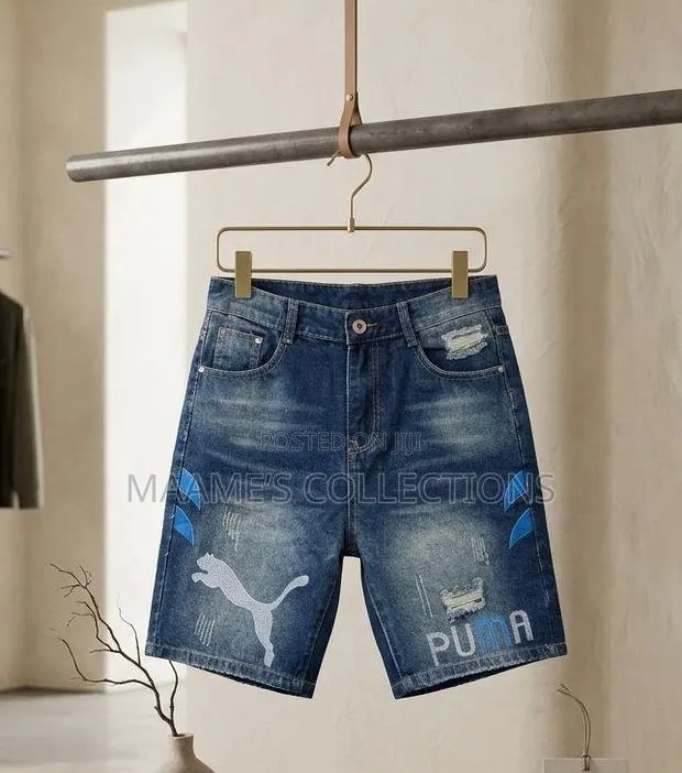 Distressed Denim Shorts Jeans for Men · Photo 1