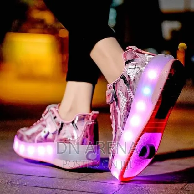 Skating Shoes With Roller Wheels and Custom LED Lights · Photo 3