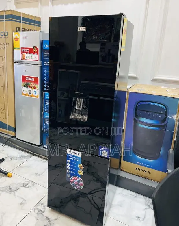 Original Pearl Double Door Electric Refrigerator(Black)Water Dispenser · Photo 1