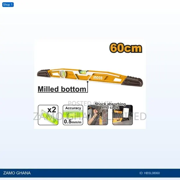 Heavy-Duty Mason's Level - Hbsl08060 · Photo 1