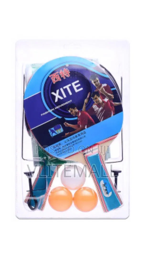 Table Tennis Set (3 Balls,2 Bats,Net and Hook) · Photo 1