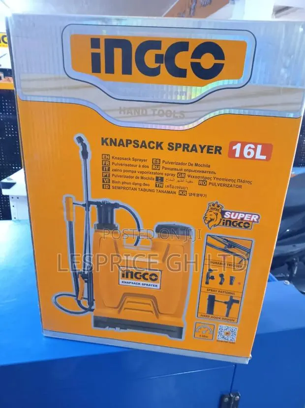 Ingco 16L Knapsack Sprayer-Jet to Mist Spray · Photo 1