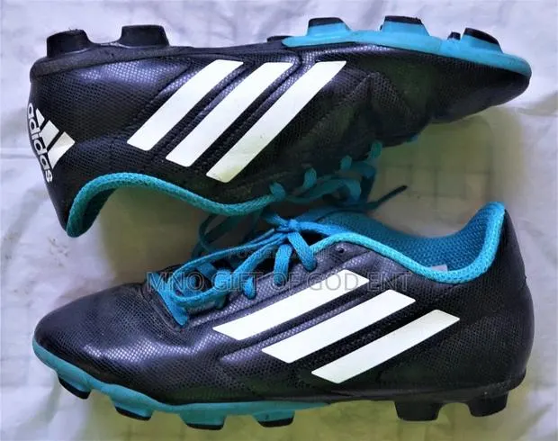 Adidas Soccer Cleats Conquisto FG Mens Size 38 Black Blue Running Shoe · Photo 1
