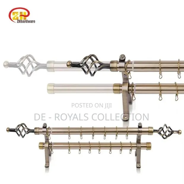Luxurious Curtains Rods Double · Photo 1