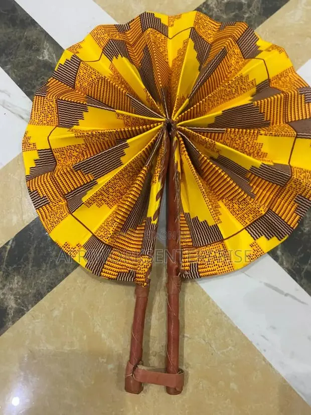 African Textile Print-Hand Fans Wholesale · Photo 1