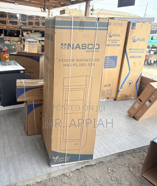 Sleek Nasco Nas-Fl350-1dr Single Door Display Refrigerator. · Photo 1