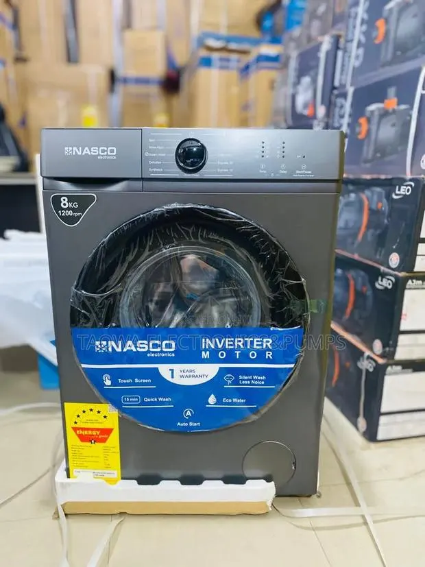 8KG Sized Nasco Front Load Full Automatic Washing Machine · Photo 1