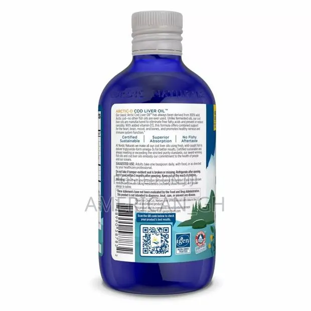 Nordic Naturals Arctic-D Cod Liver Oil, Lemon, 237ml · Photo 2