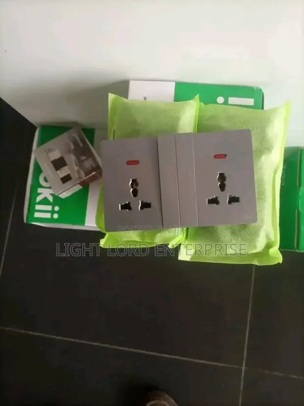 //SXD-Grey Body Double Socket · Photo 1