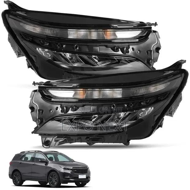Headlight Fit for Chevrolet Equinox 2022-2025 Black Left + Right Pair · Photo 1