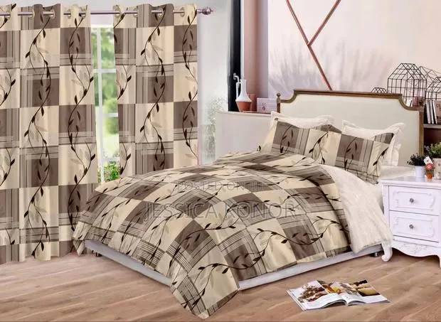 8pcs Duvet Set With Curtains · Photo 1