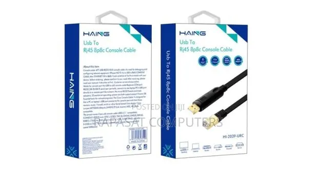 Haing HI-2039 1.5M USB 2.0 Male to RJ45 Male Cable (Console Cable) · Photo 1