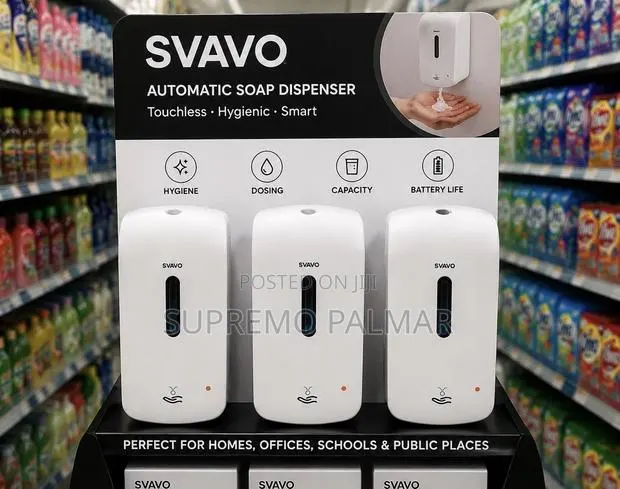Original SVAVO 1000ml Automatic Sensor Soap Dispenser – Wall Mounted · Photo 1
