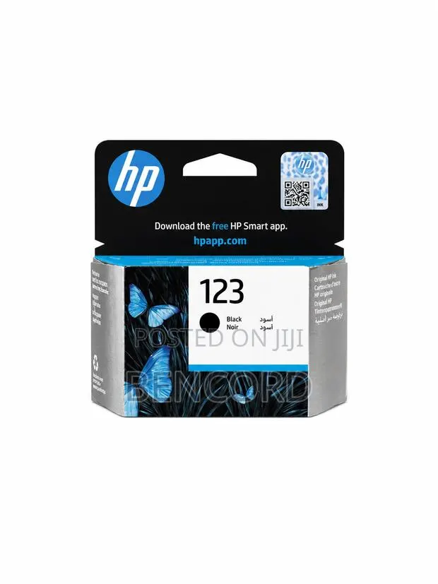 Hp 123 Original Black Ink (F6v17ae) · Photo 1