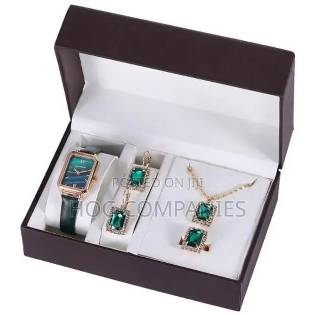 Ladies Jewelry Watch Necklace Ring Valentine Gift Set -Fast Delivery · Photo 1