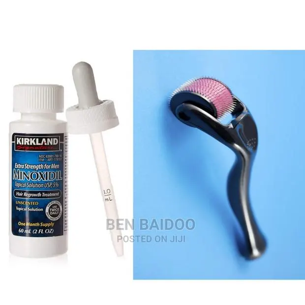 Kirkland 5% Minoxidil And Derma Roler(Best Beard Combo) · Photo 1