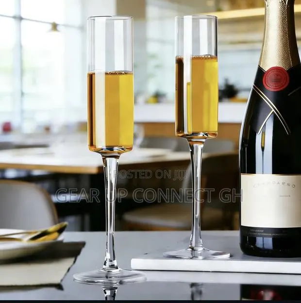6pieces Cylinder Champagne Glass · Photo 1