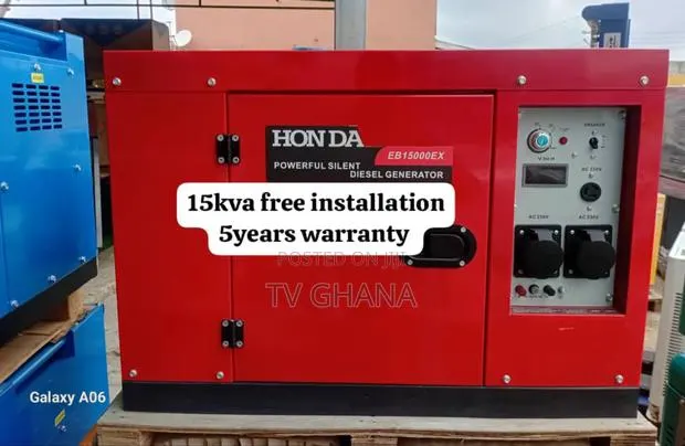 Runs Fan Fridge Tv Smoothly Honda 15kva Diesel Generator · Photo 1