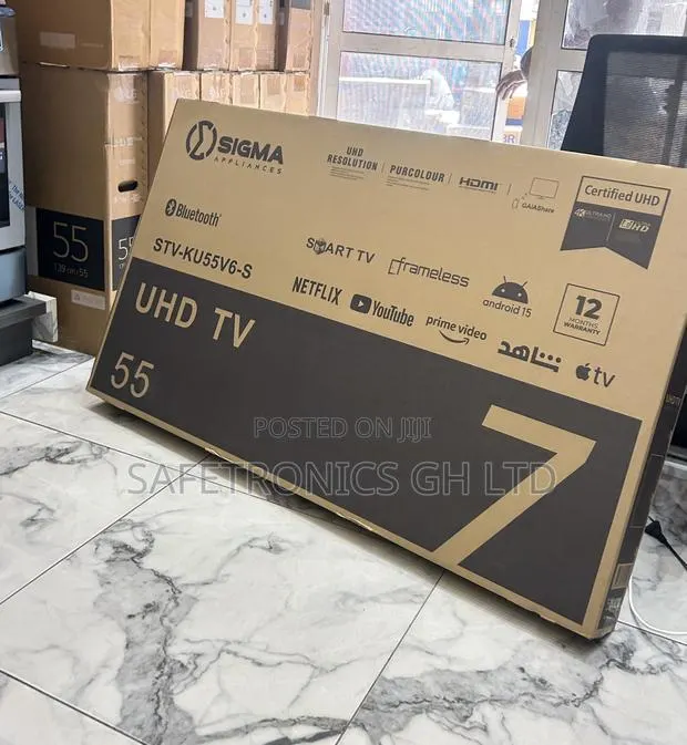 Kindly Buy 55 Inch Smart Uhd Led Frameless Android Sigma Tv · Photo 1