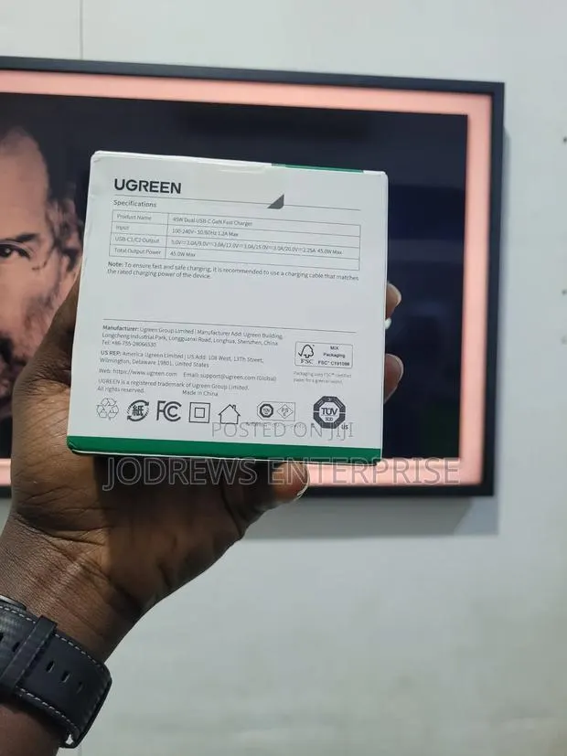 Ugreen 45w Gan Charger Pd3.0, Qc3.0 Fast Charger · Photo 2