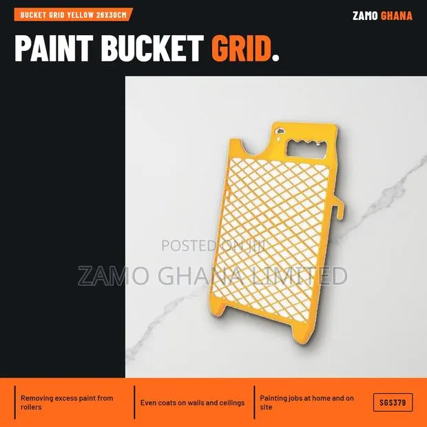 Bucket Grid Yellow 26X30Cm - SGS379 · Photo 1