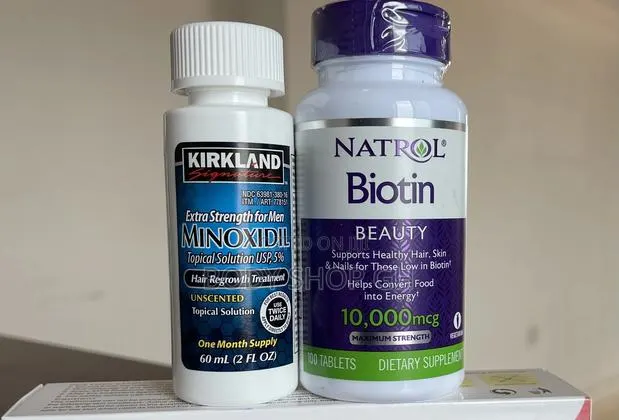 Hairline and Beard Growth Pack - Kirkland Minoxidil + Biotin · Photo 1