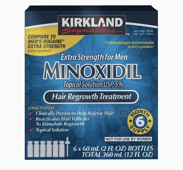 Minoxidil-5% Extra Strength Hair Regrowth for Men/ FULL BOX · Photo 1