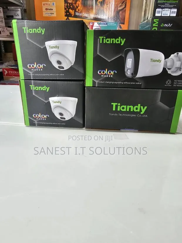 2mp Full Color With Audio Ip CCTV Camera Tiandy · Photo 1