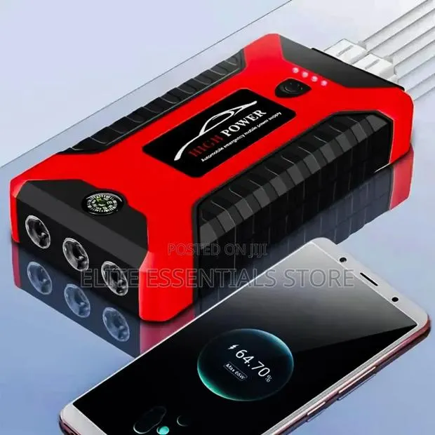 High Quality Car Jump Starter Tyre Inflator With Power Bank · Photo 1