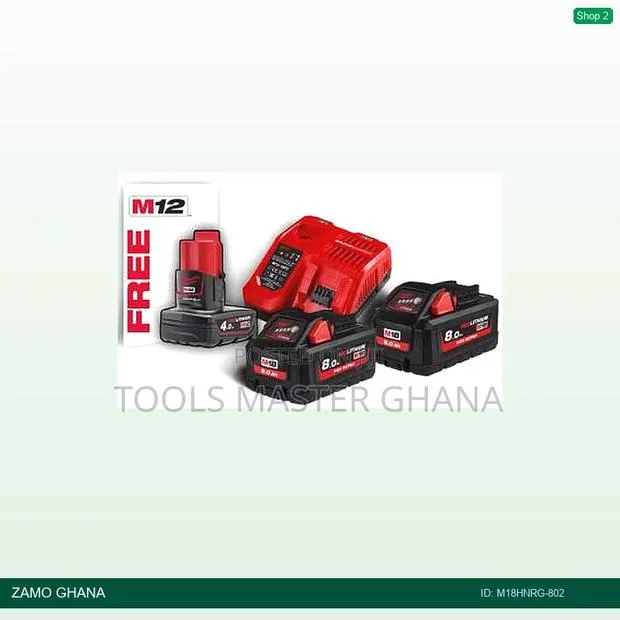 NRG Pack M18hb8(2) M12b4(1) M12-18fc(1) High Output - M18hnrg-802 · Photo 1