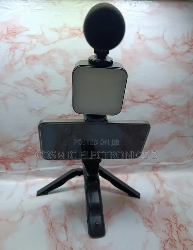 Professional AY-49 Video Making Kit With Microphone, LED Light · Photo 1