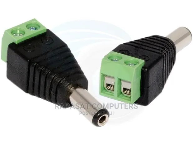 12 Volt Male 2.1mm DC Connector With Screw-in Terminal for C · Photo 1