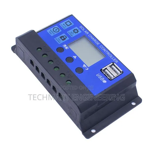 30a Pwm Solar Charge Controller, Lcd Display – 12v/24v · Photo 1
