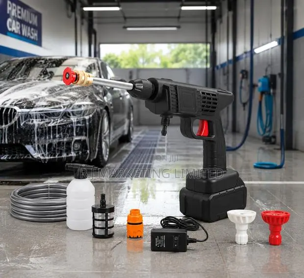 Cordless High Pressure Car Wash Gun Machine Rechargeable With · Photo 1