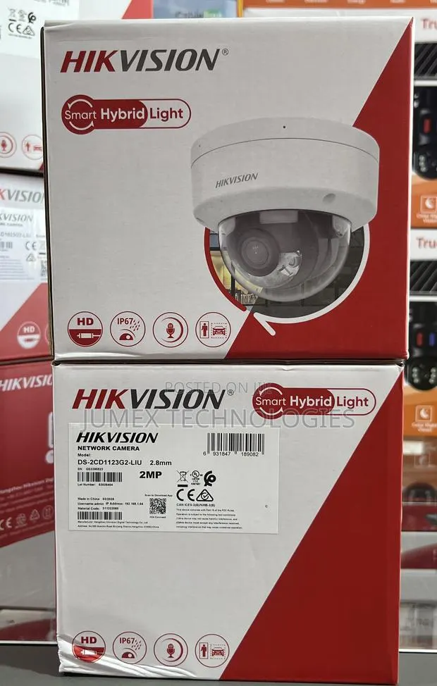 Hikvision 2mp Ip Camera With Audio Smart Hybrid Ds-2cd11123g2-Liu · Photo 1