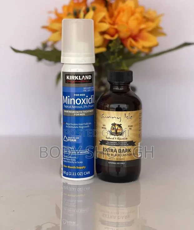 Jamaican Black Castor Oil + Kirkland Minoxidil Foam for Hair · Photo 1