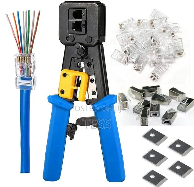 Crimping Tool Pass Through Cat6,Cat5 and Rj45 · Photo 1