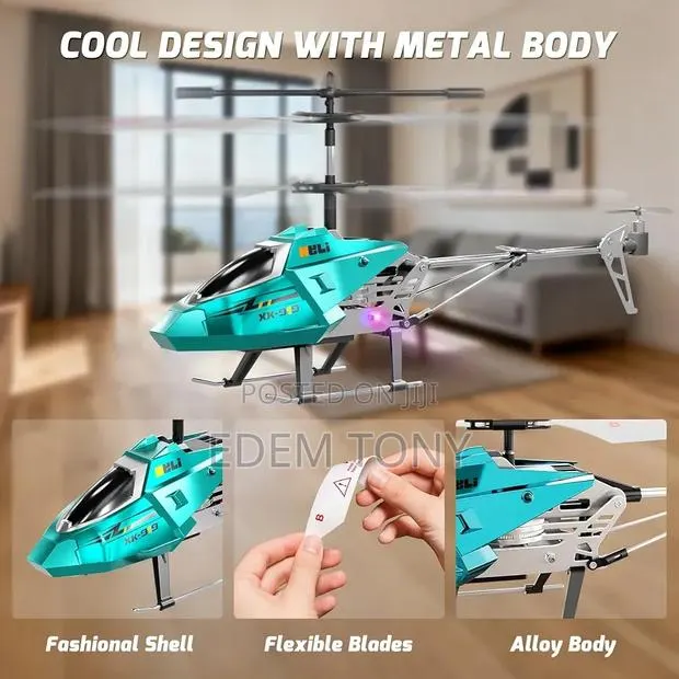 XK919 Alloy 3-Channel RC Helicopter - In Blue · Photo 4