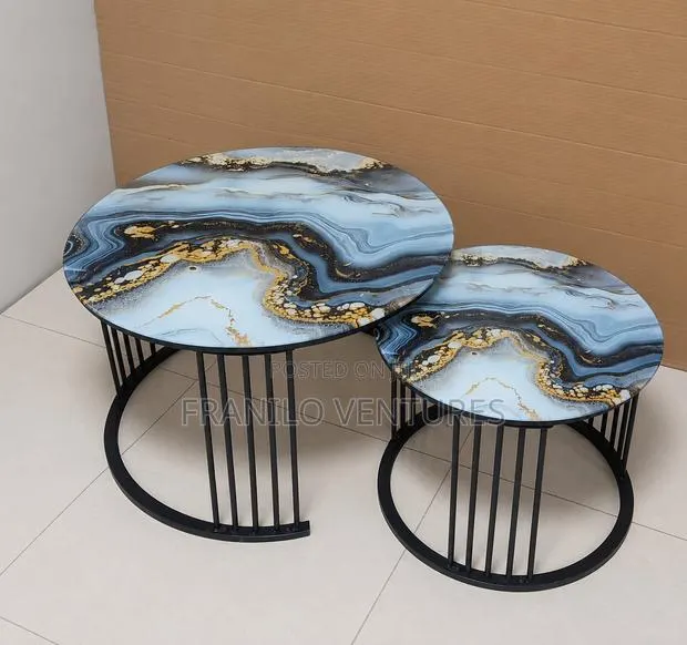 2 Piece Marble Center Tables · Photo 1