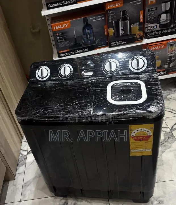 Semi-Automatic Top Load Electric Nasco Washing Machine(Dark Gray). · Photo 1