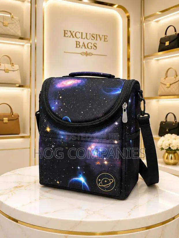 Classy Foldable Large Capacity Lunch Bag With Straps- Fast Delivery · Photo 1