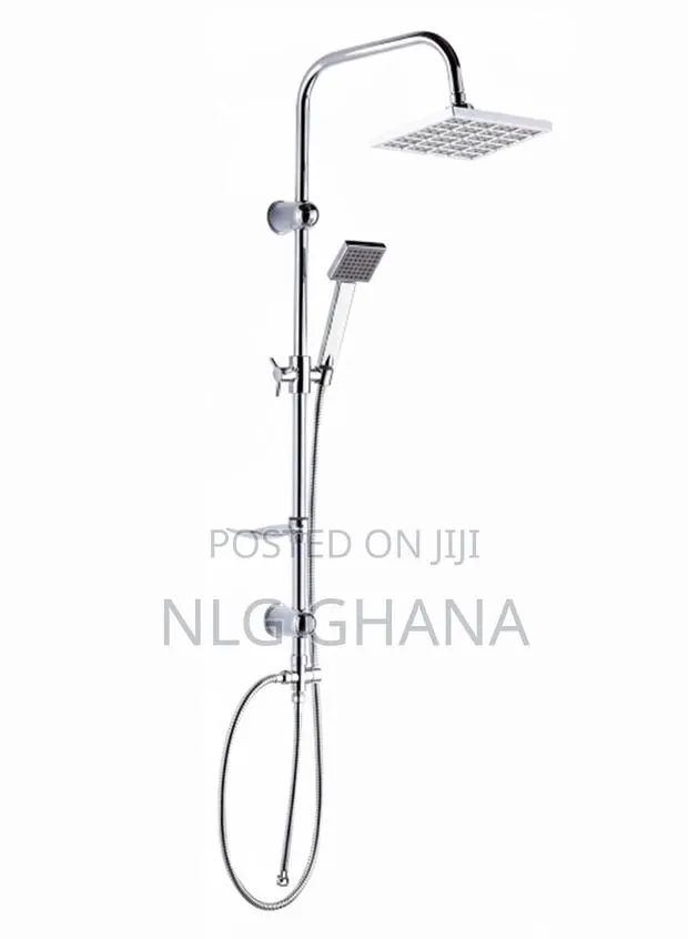 Stainless Steel Shower Set With Rainfall Overhead. · Photo 1
