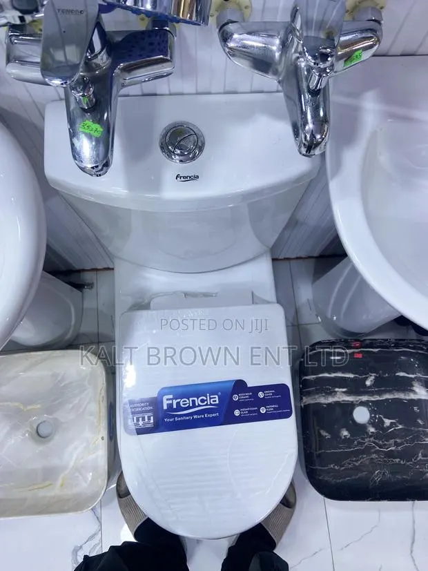 Frencia Close Coupled WC Toilet Suite | Modern Ceramic Water Closet · Photo 1