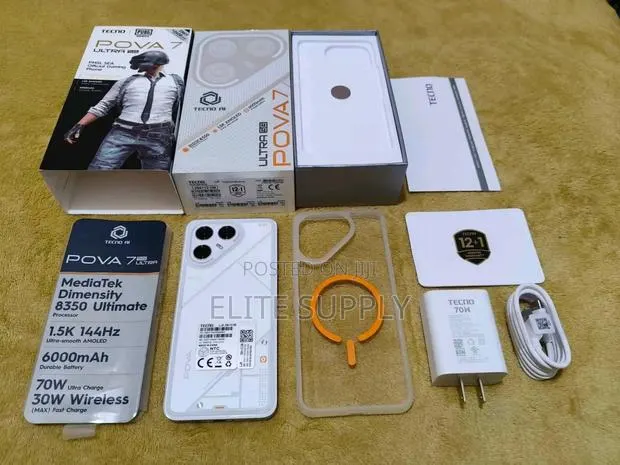 New Tecno Pova 7 Ultra 5G 256 GB White · Photo 1