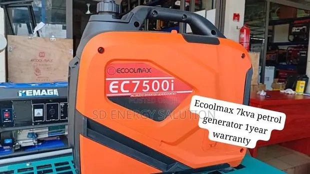 Ecoolmax 7KVA Petrol Generator – Durable Energy Efficient · Photo 1
