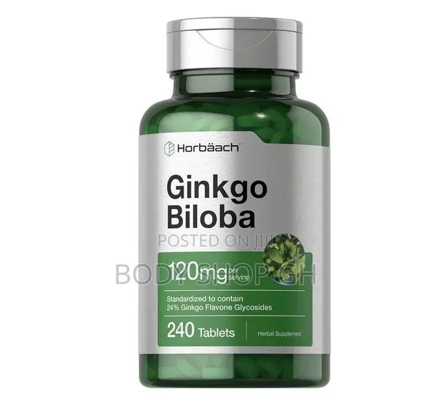 Horbäach Ginkgo Biloba Supplement | 120mg | 240 Tablets | · Photo 1
