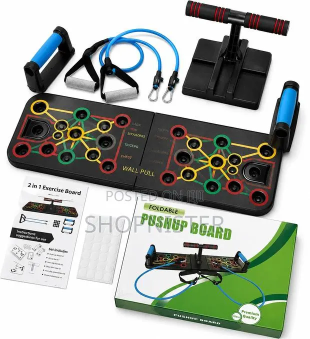 Multi-Function Home Gym Exercise Board With Resistance Bands · Photo 1