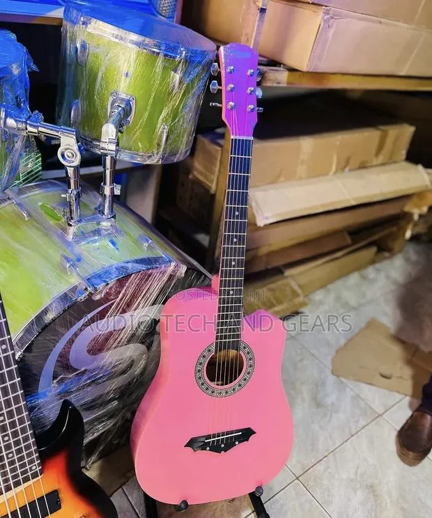 Pink Acoustic Guitar · Photo 1