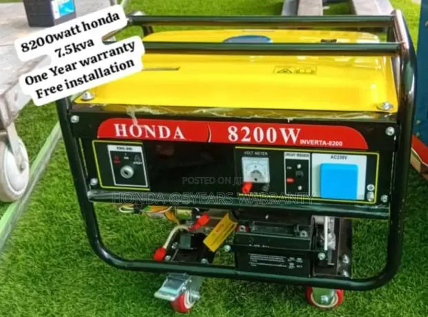 Quake Energy Honda 7.5kva Generator Petrol 8200watt 7.5kva · Photo 1